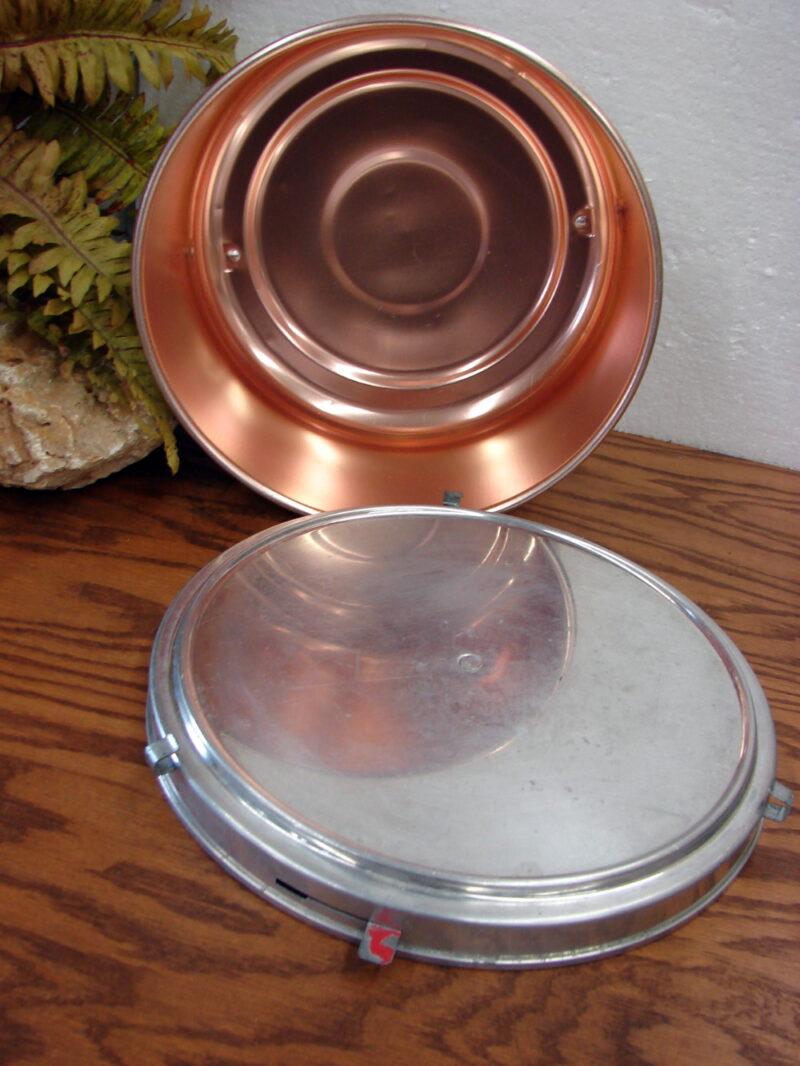 Vintage MCM Copper Tone Mirro Aluminum Locking Cake Carrier #2003, Moose-R-Us.Com Log Cabin Decor