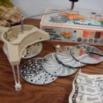 Vintage #445 Mouli-Julienne Salad Maker Complete Box Shred Dice Grate Chop Slice
