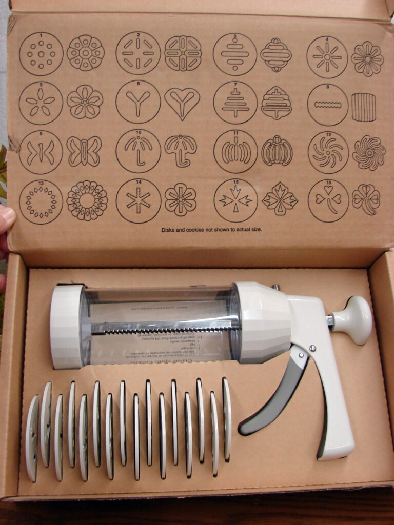 Original Pampered Chef Cookie Press 1525 in Original Box Complete