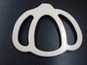Vintage Technique Cast Iron Enamel Cookware Garlic White Original Trivet