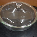 Vintage PYREX #026 Clear Round 3 Qt Baking Dish w/ Matching #626 Lid