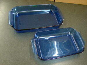 Newer Pyrex Cobalt Blue #232 #233 Lasagna Baking Pan 2 & 3 Quart