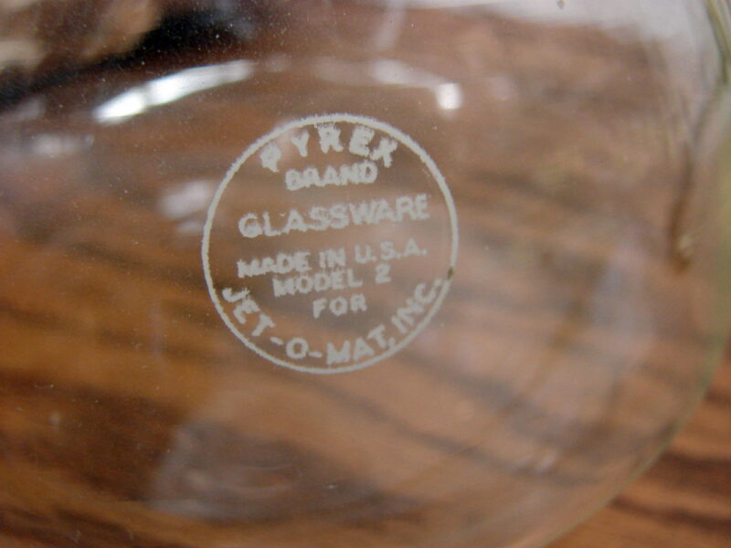 Vintage Retro PYREX Duncan Hines Tea-O-Mat Tea Pot w/ Warmer Chrome Glass, Moose-R-Us.Com Log Cabin Decor