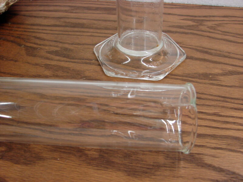 Vintage PYREX Scientific Chemist 15&#8243; Hydrometer Cylinder Beaker Test Vase Set/2, Moose-R-Us.Com Log Cabin Decor