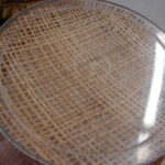 Vintage MCM Insulated Burlap Raffia Ware Ice Bucket Boho - Image 3