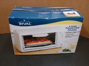 Compact Rival Toaster Over NIB Toast Bake Broil Timer Fish House Cabin