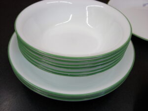 Set/6 Vintage Corning Ware Corelle Shadow Iris Soup Cereal Salad Bowls 7 1/4"