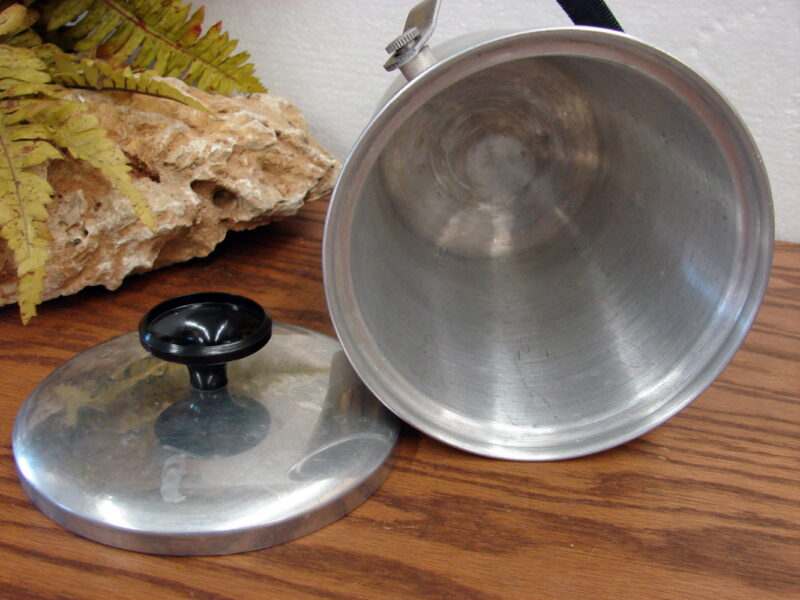 Vintage MCM Aluminum Made in Italy Ice Bucket Barware Bar Cart, Moose-R-Us.Com Log Cabin Decor