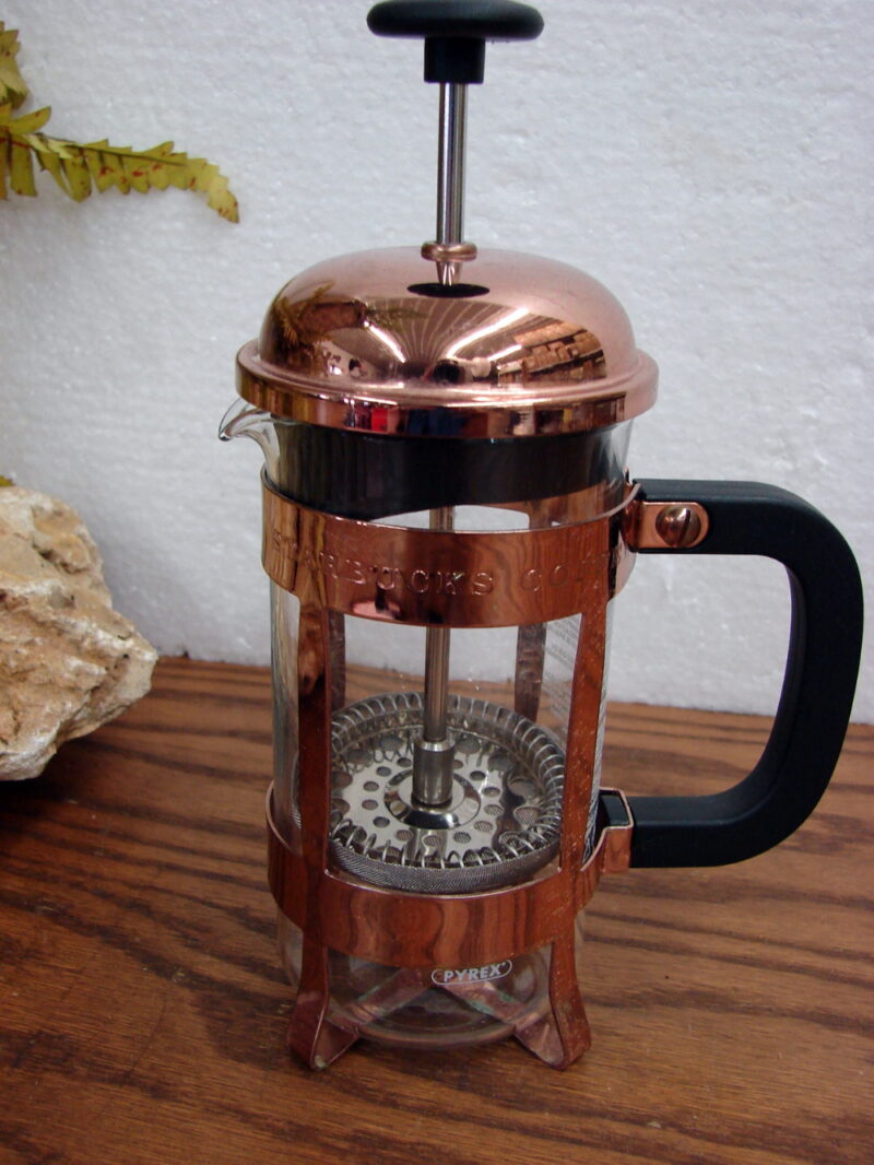 Starbucks Pyrex French Press Coffee Tea Filter Brewing Carafe Copper, Moose-R-Us.Com Log Cabin Decor
