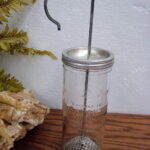 Vintage Wesson Oil Quick Mayonnaise Maker Complete Embossed Glass Jar