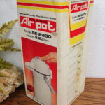 Vintage Zojirushi Vacuum Bottle Air Pot Pump Coffee Server Retro Flower Power NIB - Image 2