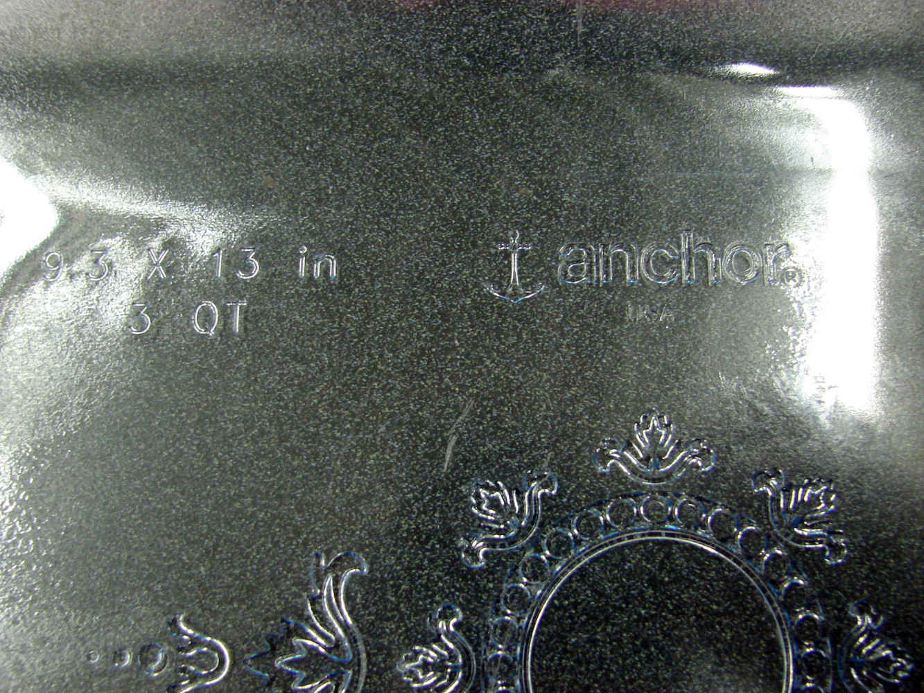 Newer Fire King Sapphire Blue Philbe Rectangular Lasagna Baking Dish w/ Lid - Image 3