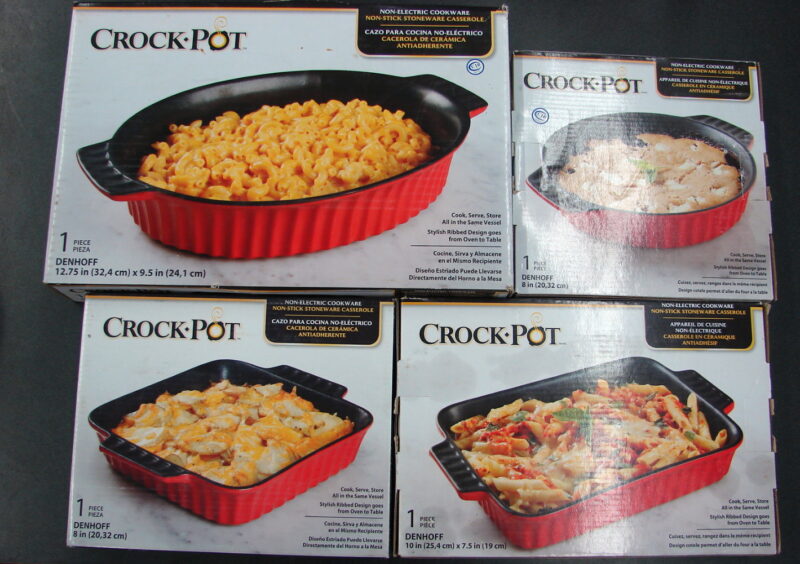 Brand New Crock Pot Brand Heavy Duty Nonstick Stoneware Cookware Casserole, Moose-R-Us.Com Antiques Collectibles Log Cabin Decor