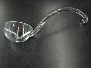 Fostoria Glass Crystal Punch Bowl Ladle w/ Pour Spout 13” #143779