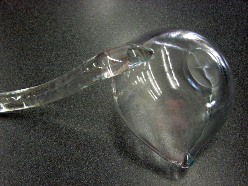 Fostoria Glass Crystal Punch Bowl Ladle w/ Pour Spout 13” #143779, Moose-R-Us.Com Log Cabin Decor
