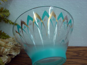 Vintage Anchor Hocking Atomic Boomerang Chip Salad Bowl Blendo
