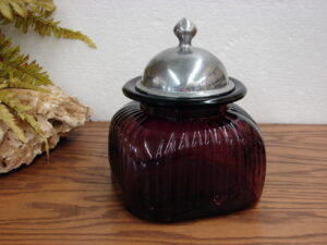 Vintage Bohemian Glass Czech Veritable Cristallin Large Yellow Tulip Vase w/ Label, Moose-R-Us.Com Log Cabin Decor
