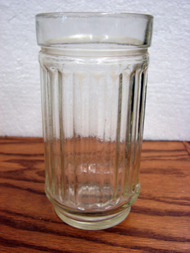 9 Vintage Anchor Hocking Line Lights Bar Glasses Heavy Duty Ribbed Old, Moose-R-Us.Com Antiques Collectibles Log Cabin Decor