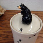 Big Sky Carvers Bearfoots Bears Jeff Fleming Canister Jar 2001 as is - Image 2