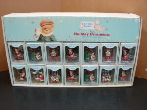Enesco 1997 Cherished Teddies Priscilla Hillman Store Display 28 Ornaments