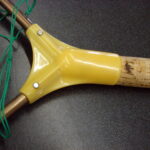 Vintage Trout Fly Fishing Net Cork Handle Aluminum Rim Nylon Netting - Image 2