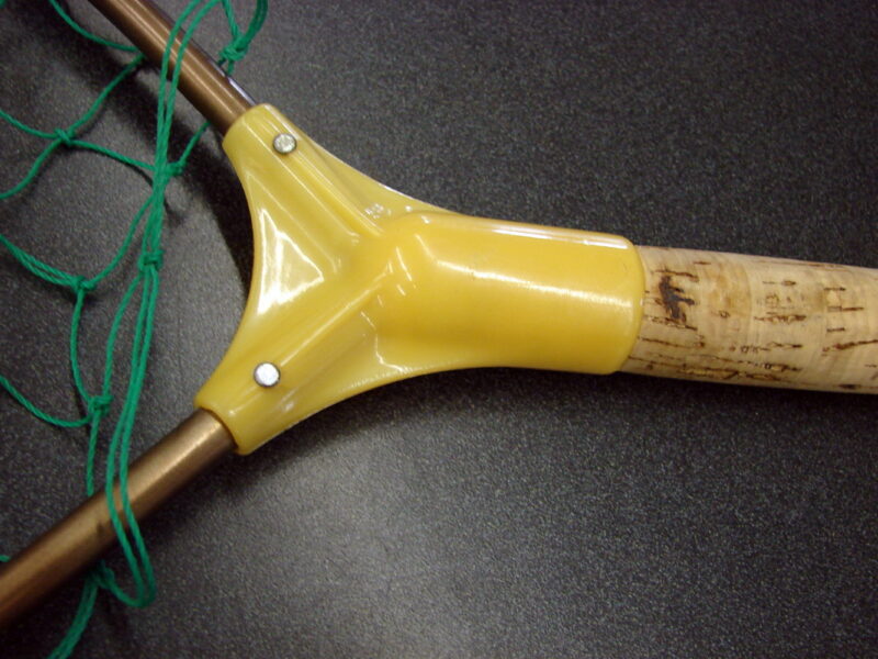 Vintage Trout Fly Fishing Net Cork Handle Aluminum Rim Nylon Netting, Moose-R-Us.Com Log Cabin Decor