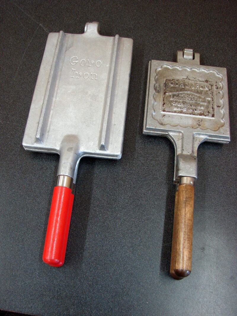 Vintage Goro Iron Pizzelle Waffle Cookie Maker Norway Scandinavian, Moose-R-Us.Com Log Cabin Decor
