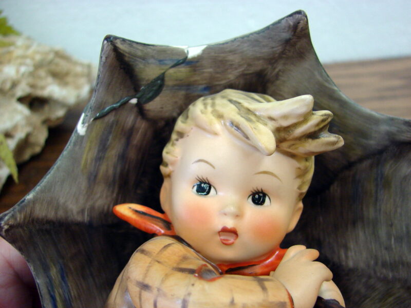 As Is Vintage Hummel Umbrella Boy and Girl West Germany Figurines 5&#8243;, Moose-R-Us.Com Log Cabin Decor