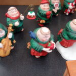 Dept 56 Retired Monk Merry Makers 24 Pc Set Cider Mill Maxwell Mixer Trees - Image 2