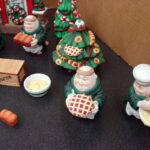 Dept 56 Retired Monk Merry Makers 24 Pc Set Cider Mill Maxwell Mixer Trees - Image 4