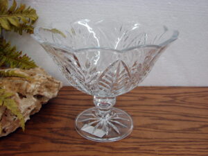 Retired Mikasa Park Ridge Pedestal Compote Flared Bowl Austria 10"