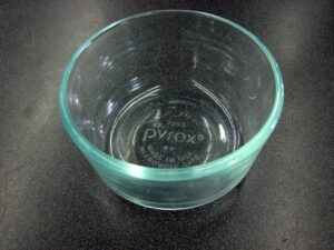Newer Pyrex Clear Glass Blue Tint Storage Prep Bowl 7202 1 Cup