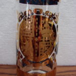 Vintage 22kt Gold Vito Bari Roly Poly Glasses Pitcher Set Caddy Carrier - Image 3