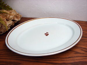 Vintage Royal Ironstone Alfred Meakin Tea Leaf England Oval Platter 17"