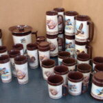 31 Pc Thermo Serv West Bend Les Kouba Insulated Mug Glass Pitcher Ice Bucket etc.
