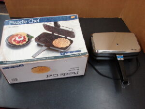 Quattro Pizzelle Baker VillaWare #5100 Authentic Italian Cookies Non Stick, Moose-R-Us.Com Log Cabin Decor