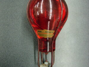Vintage Red Comet Original Automatic Glass Ball Fire Extinguisher Complete