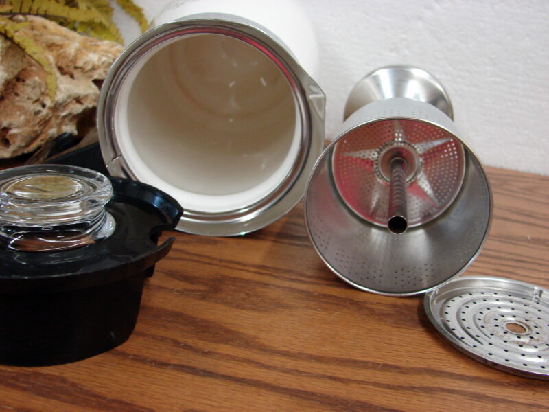 Vintage Corning Ware Green Medallion Coffee Percolator 9 Cup CorningWare, Moose-R-Us.Com Log Cabin Decor