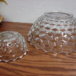 Vintage Cubist Fostoria American Clear Cubist 10" Salad Party Server Bowl 5" - Image 2