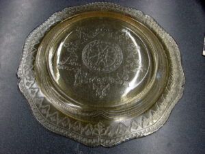 Vintage Royal Lace Pink Peach Depression Glass Cup Set/2, Moose-R-Us.Com Log Cabin Decor