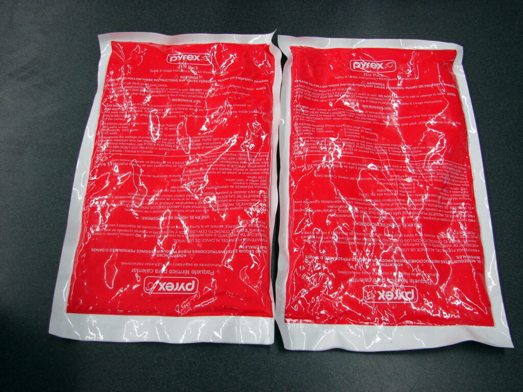 Set/2 Pyrex Red Hot and/or Cold Pack Replacements for Insulated Storage ...