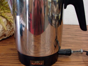 Vintage Revere Ware 8828 8894 Chrome Electric Coffee Percolator