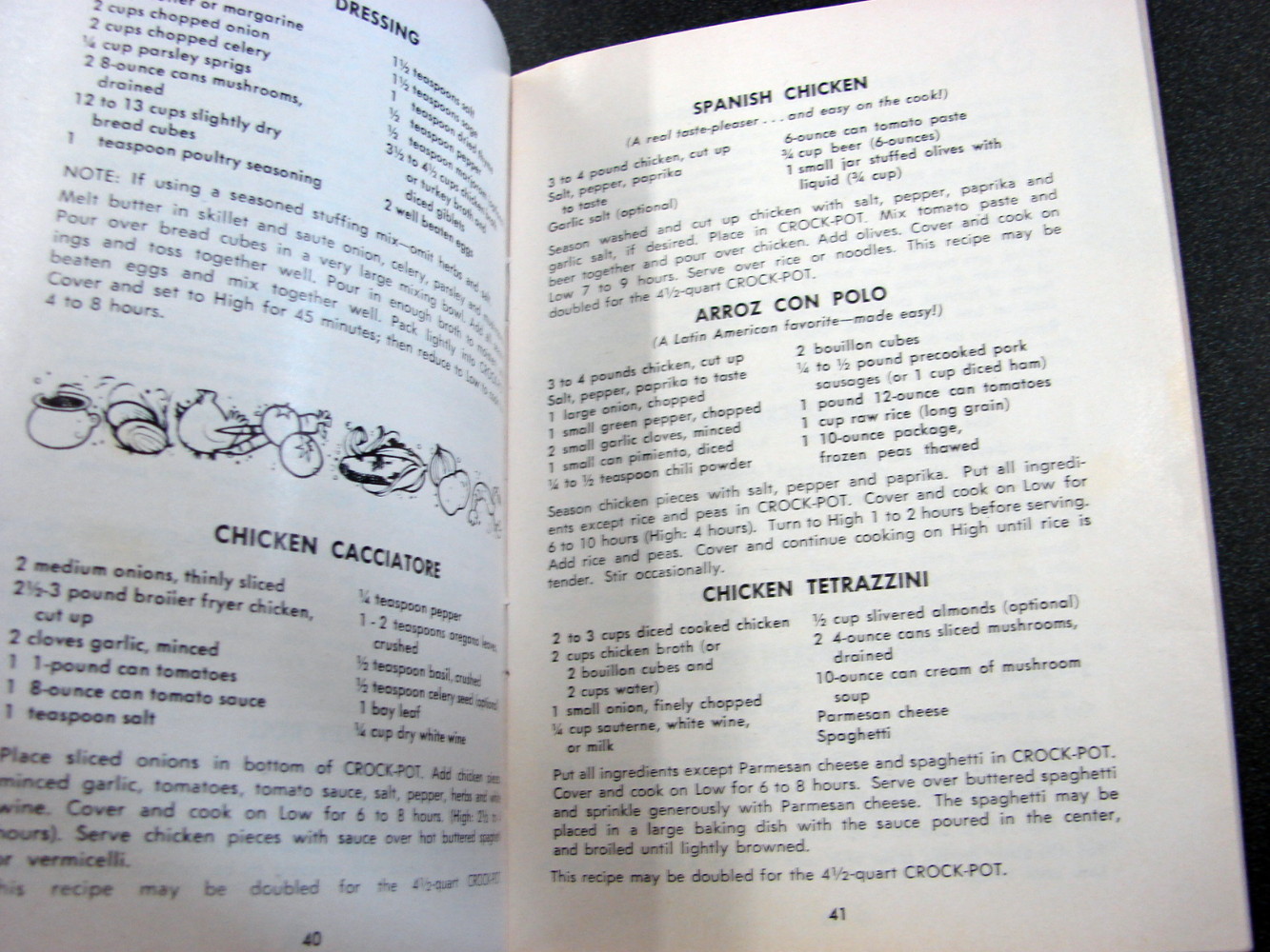 Vintage Rival Crock Pot Cook Book 81 Pages Recipes Log