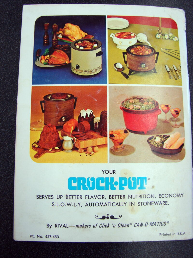 Vintage Rival Crock Pot Cook Book 81 Pages Recipes Log