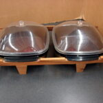 Thermo Serv West Bend Double Insulated Serving Dish w/ Teak Wood Holder