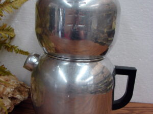 West Bend Aluminum Kwik Drip 18 Cup Stove Top Coffee Percolator Maker