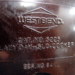 Vintage West Bend Lazy Day Slo-Cooker Slow Cooker Round Base with Cord Only - Image 2