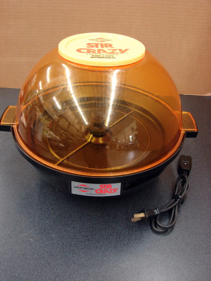 West Bend Stir Crazy Popcorn Popper #5346 Amber Dome Tested, Moose-R-Us.Com Log Cabin Decor