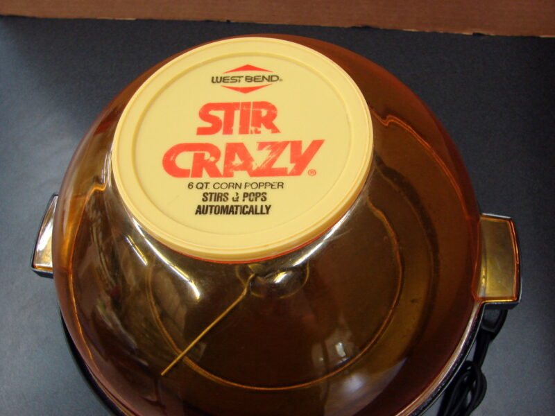 West Bend Stir Crazy Popcorn Popper #5346 Amber Dome Tested, Moose-R-Us.Com Log Cabin Decor