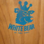 Vintage White Bear Minnesota Oak Toboggan Sled One of a Kind? Water Ski Mfg